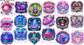 DESIGN #32- ADULT SAYINGS- Proceed with CAUTION- UV DTF Decal Gang Sheet 22"x12"