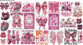 DESIGN #50- Breast Cancer Awareness - UV DTF Decal Gang  Sheet 22"x12"