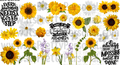 DESIGN #9- Yellow Flowers UV DTF Decal Gang Sheet 22"x12"