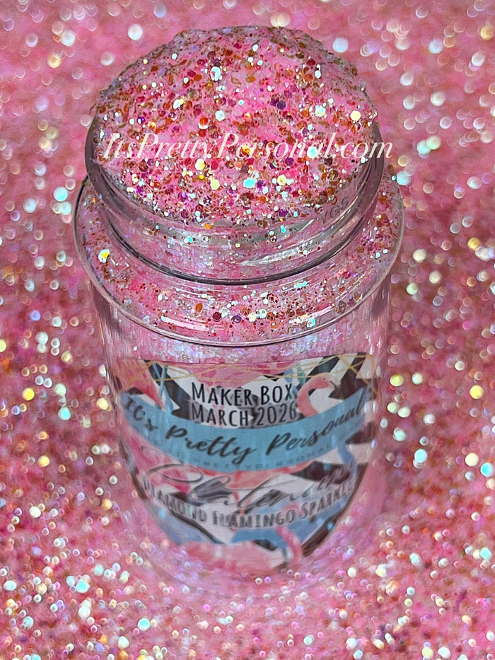 “DIAMOND Flamingo Sparkle” - Platinum Pastels Collection-  Extreme Sparkle  Pink (Maker Color March 2026)
