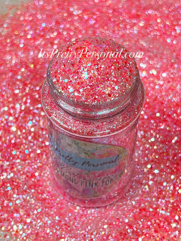 “DIAMOND Pink Pop” - Platinum Pastels Collection- Extreme Sparkle Pink