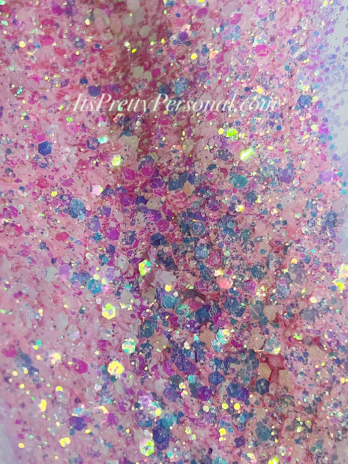 “Don’t Jump The Gum”- Pink Opal GLOW Glitter (new lighter shade)