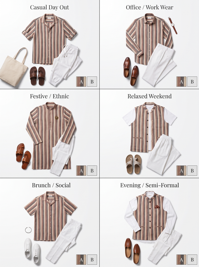 Essential Khadi Fabric Combo - 4.5M