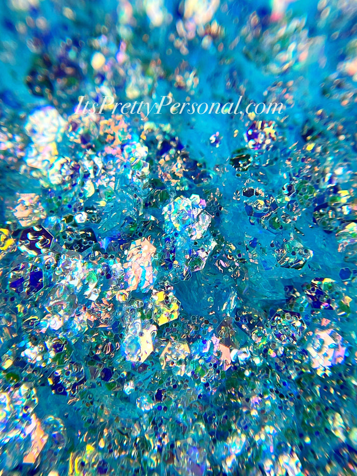“Glacial Dream Blue XL”- FROSTED Glitter Collection Light Blue