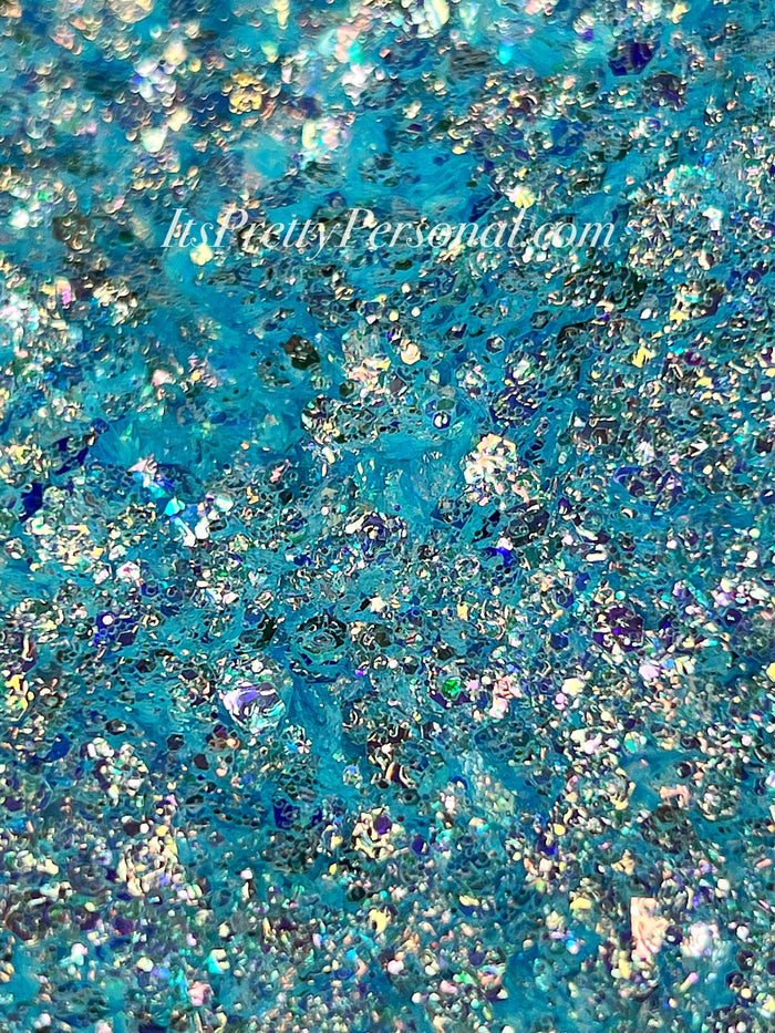 “Glacial Dream Blue XL”- FROSTED Glitter Collection Light Blue