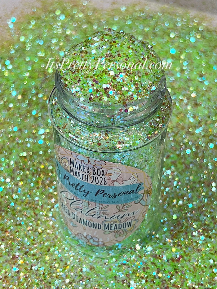 “Green DIAMOND Meadow” - Platinum Pastels Collection- Extreme Sparkle  Green (Maker Color March 2026)