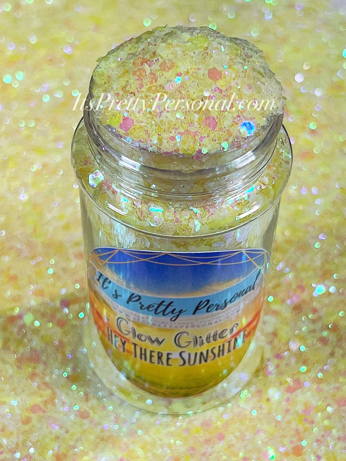 “Hey There Sunshine”- Yellow Opal GLOW Glitter
