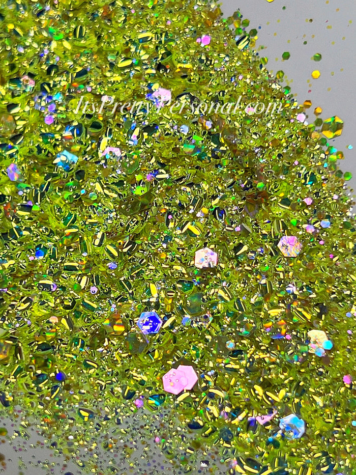 "I Tink I Can XL"- Princess Glitter Collection Light Green