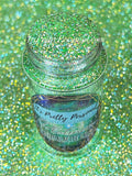 “Intergalactic Green” - Platinum Pastels Collection- Extreme Sparkle Green