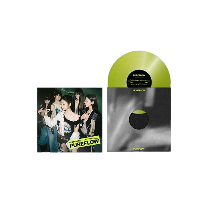 LE SSERAFIM ALBUM Electric Yellow Glitter Ver. LE SSERAFIM - 2nd Studio Album PUREFLOW pt. 1 (Vinyl)