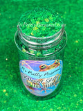 "Leap Frog Green XL” - Glittered Glitter Collection