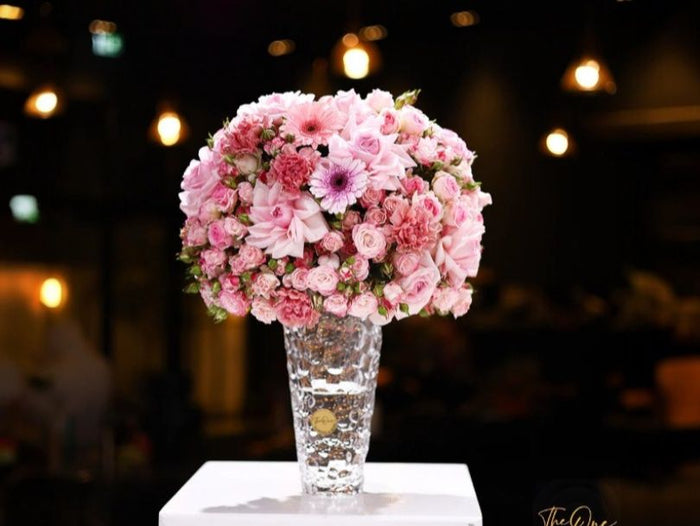 Light Pink Mixed Flower Vase
