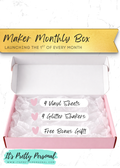 Makers Monthly Box!- Vinyl + Glitter Combo Match! [Plus a free gift] -(Drops the 1st of the month!)