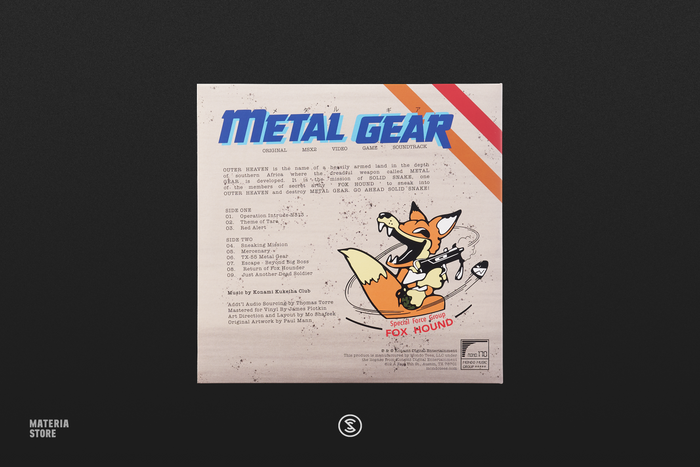 Metal Gear (Original MSX2 Soundtrack) - Konami Kukeiha Club (10" Vinyl Record [Transparent Green Pressing])
