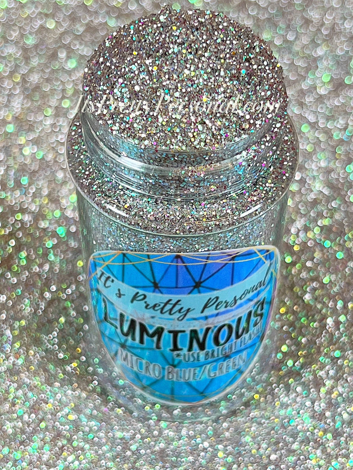 Micro Blue / Green (Fine Cut)- Luminous Reflective Glitter Collection