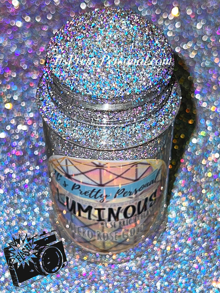 Micro Rose Gold  (Fine Cut)- Luminous Reflective Glitter Collection