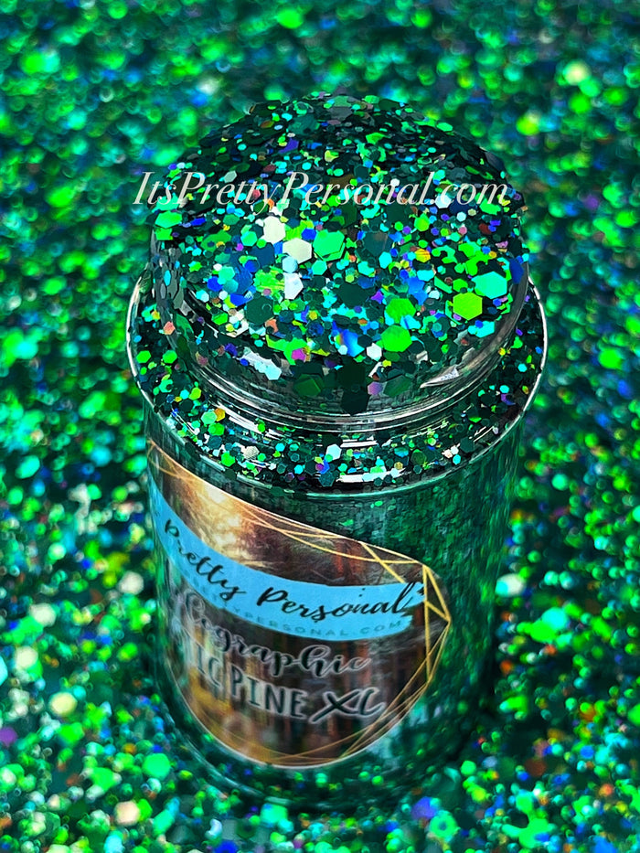 “Mystic Pine XL"- Dark Green Holographic XL