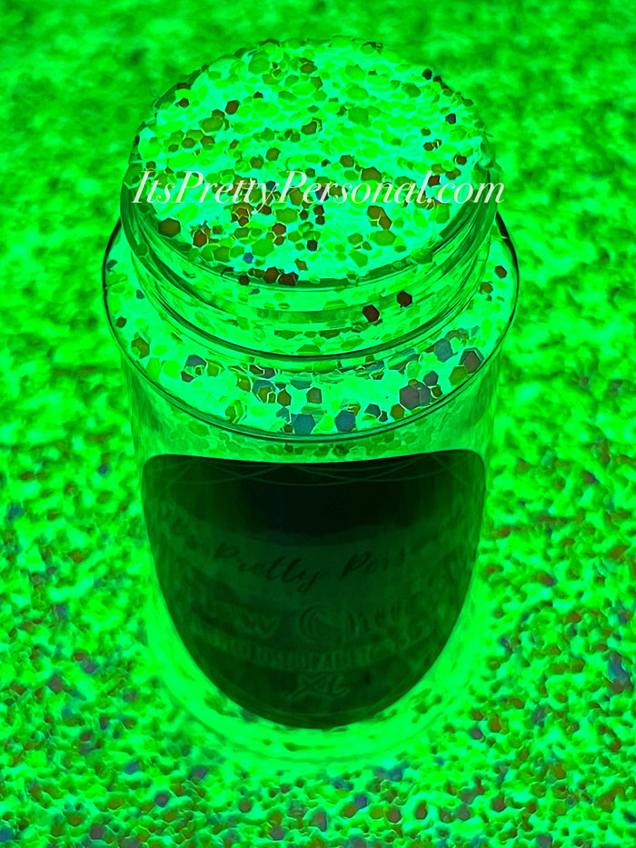 “Mystic Rose Opal Light Show XL”-GLOW Glitter