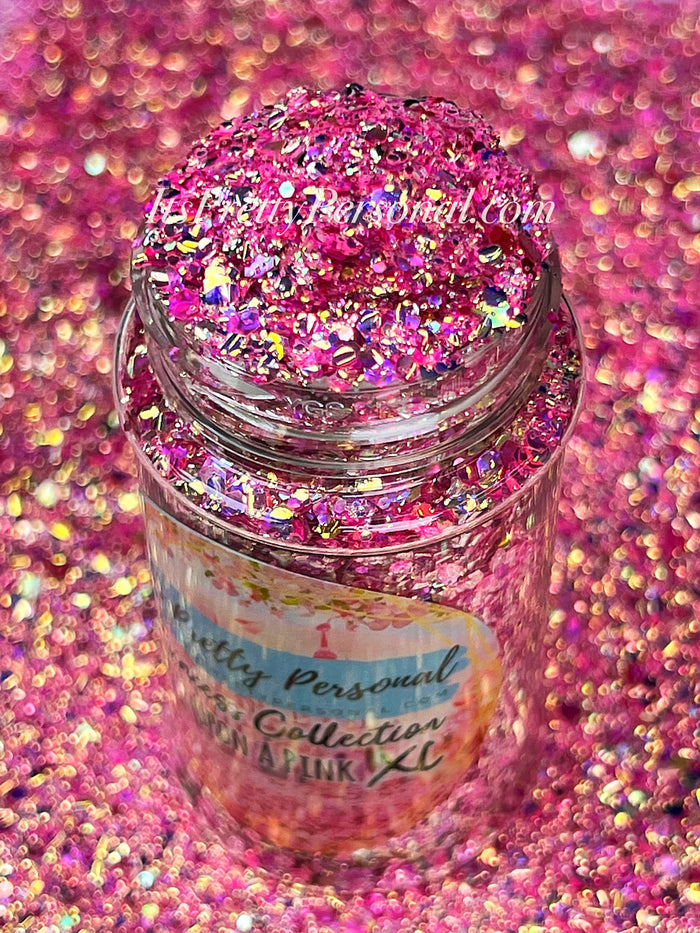 "Once Upon A Pink XL"- Princess Glitter Collection Pink