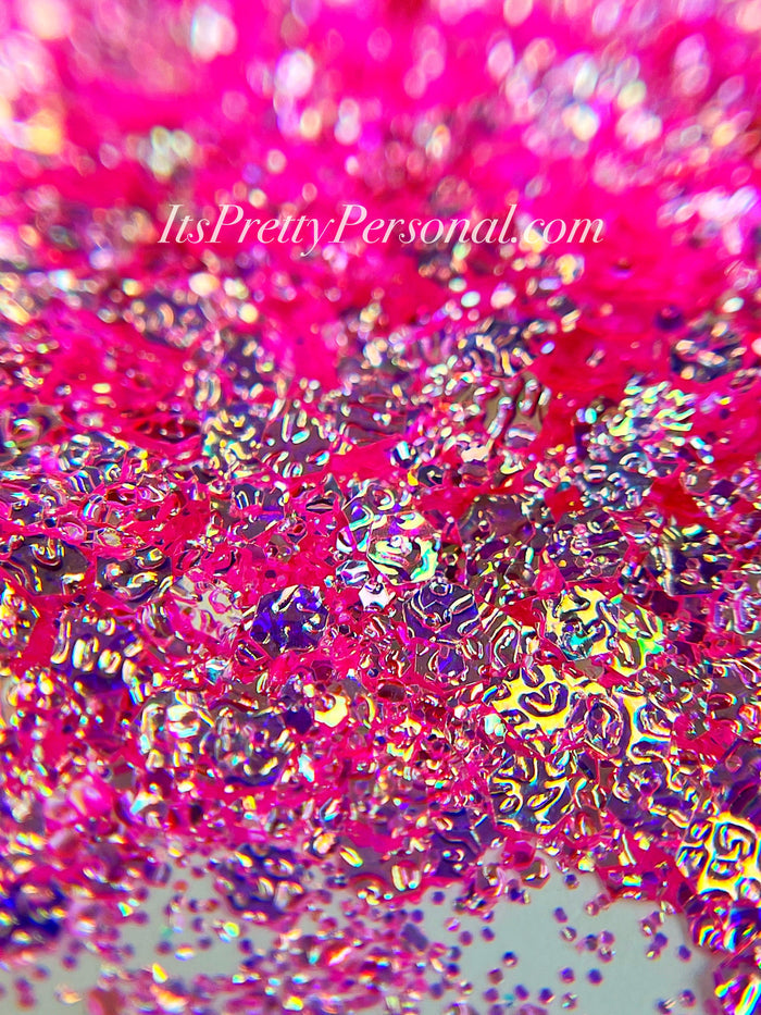 “Pearlwave Pink XL”- FROSTED Glitter Collection