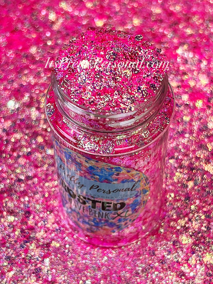 “Pearlwave Pink XL”- FROSTED Glitter Collection