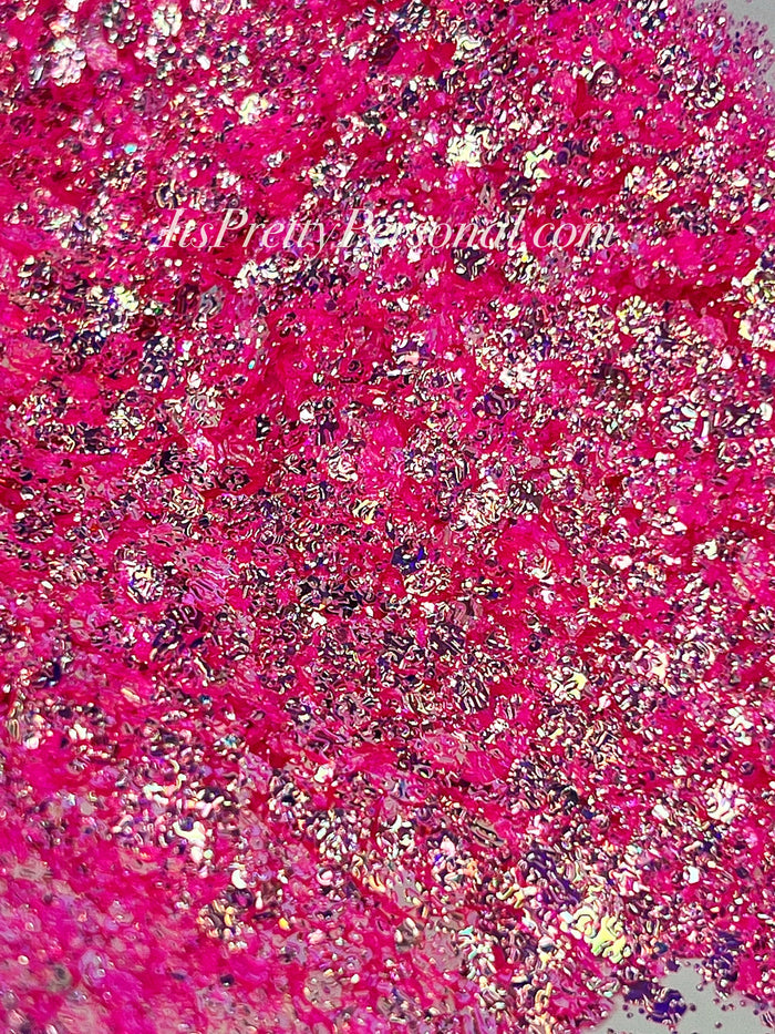 “Pearlwave Pink XL”- FROSTED Glitter Collection