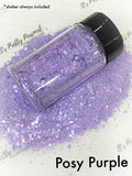“Posy Purple”  XL Glitter  CHUNKY- Supplies  POSH