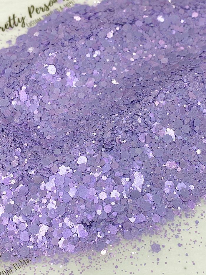 “Posy Purple”  XL Glitter  CHUNKY- Supplies  POSH