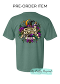 PRE-ORDER- GREEN  "WITCHY CRAFTER CLUB" SHORT Sleeve Unisex Comfort Color T-Shirt