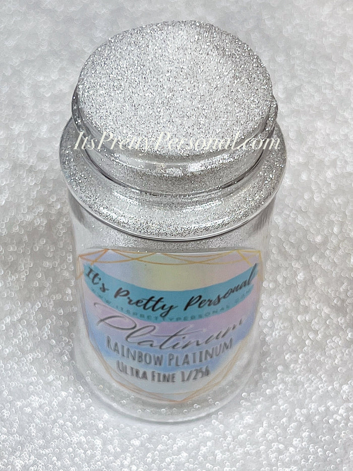 “Rainbow Platinum” ULTRA FINE 1/256 cut - EXTRA SPARKLE White