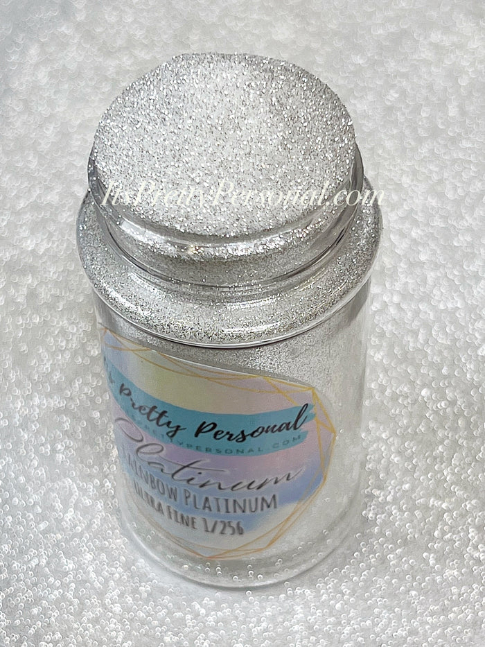 “Rainbow Platinum” ULTRA FINE 1/256 cut - EXTRA SPARKLE White