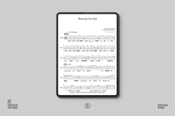 Raise Up Your Bat (from DELTARUNE) (Digital Guitar Tabs)