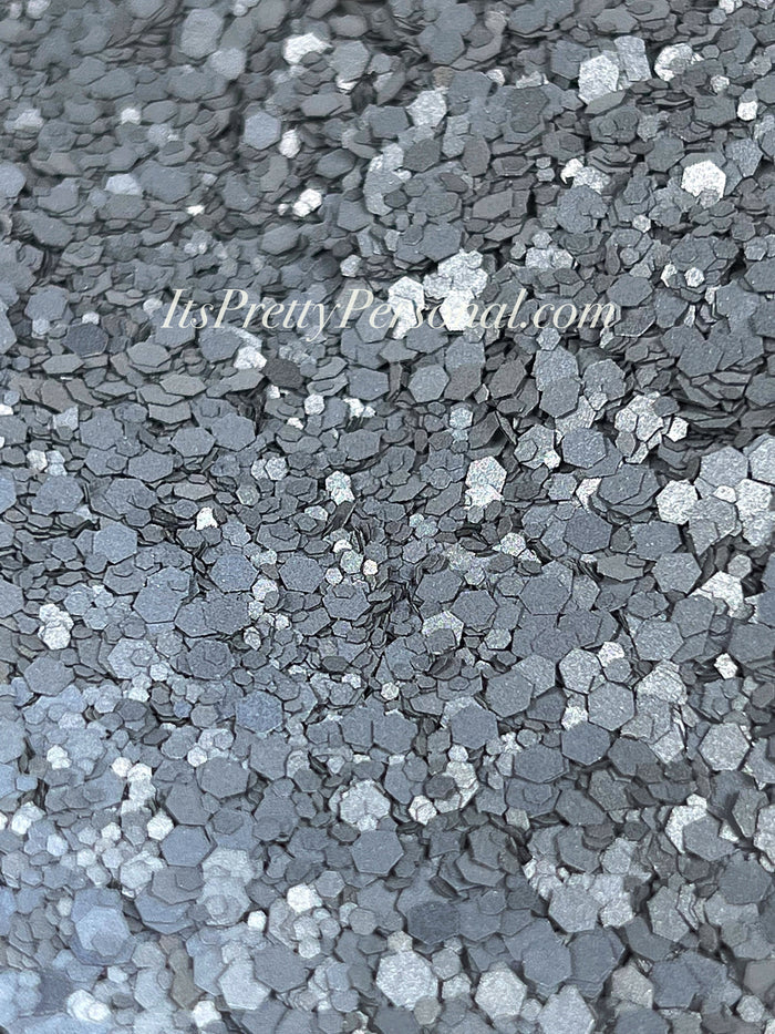 "Reflective Behavior XL"- Gray/Silver- Luminous Reflective Glitter Collection *USE BRIGHT FLASH