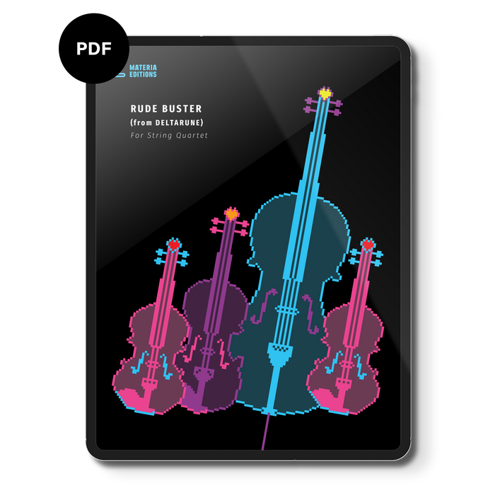 Rude Buster (from DELTARUNE) (for String Quartet) Digital Sheet Music