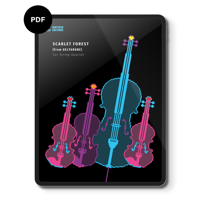Scarlet Forest (from DELTARUNE) (for String Quartet) Digital Sheet Music