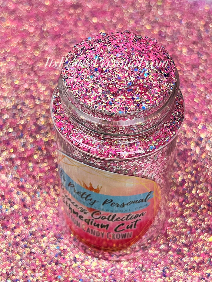 "SCHMedium Cotton Candy Crown"- Princess Glitter Collection Light Pink