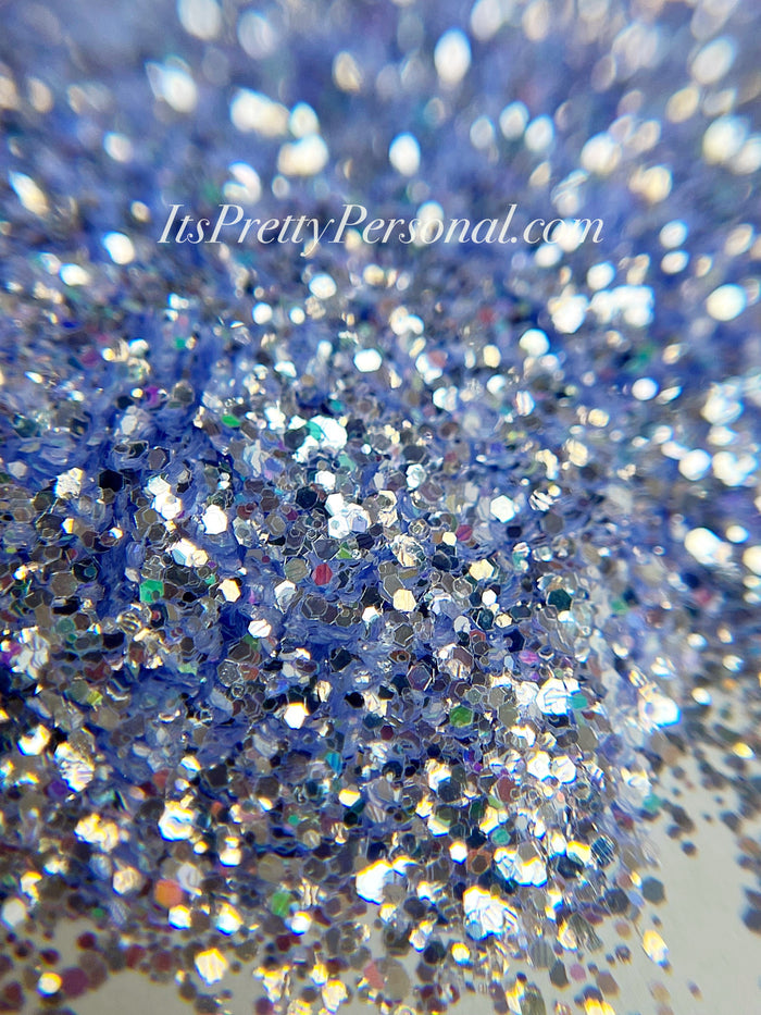 SCHMedium Cut- "Fairy Floss Violet" -Pastel Purple Holographic Glitter