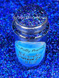 SCHMedium Cut- "I'm Blue" - Royal Blue Holographic Glitter
