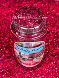 SCHMedium Cut- "Strawberry Wine" -Deep Pink Holographic Glitter