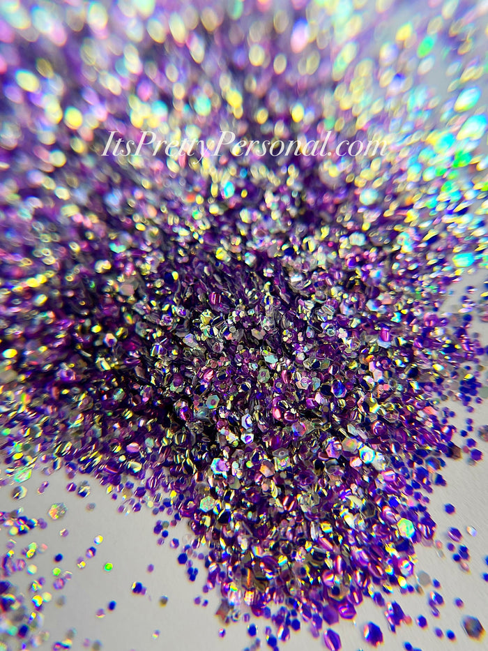 "SCHmedium Cut Flower Gleam And Glow"- Princess Glitter Collection Purple