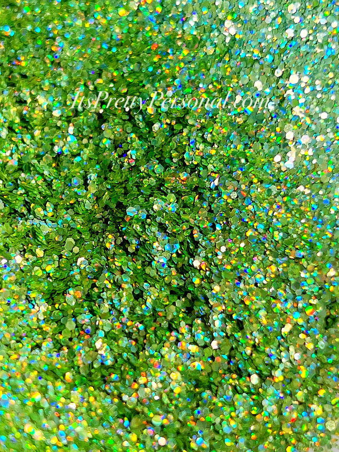 SCHMEDIUM CUT "Growing Places Green" -Holographic + Hologram Glitter
