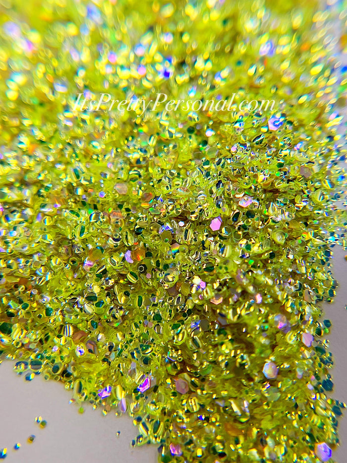 "SCHmedium Cut I Tink I Can"- Princess Glitter Collection Light Green