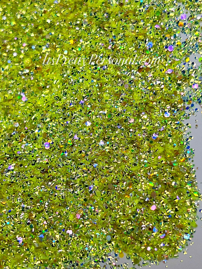"SCHmedium Cut I Tink I Can"- Princess Glitter Collection Light Green