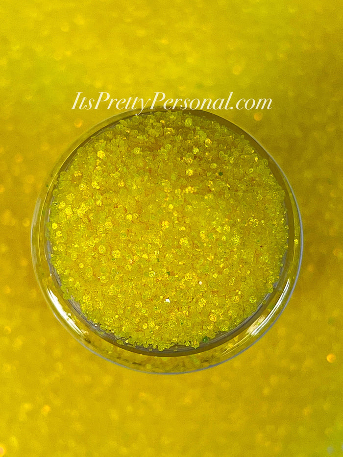 "SCHMedium Cut Sunnyside Up Yellow” - Glittered Glitter Collection