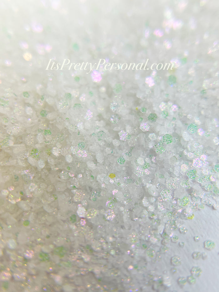 “SCHMedium Cut White Pearl” - Glittered Glitter Collection