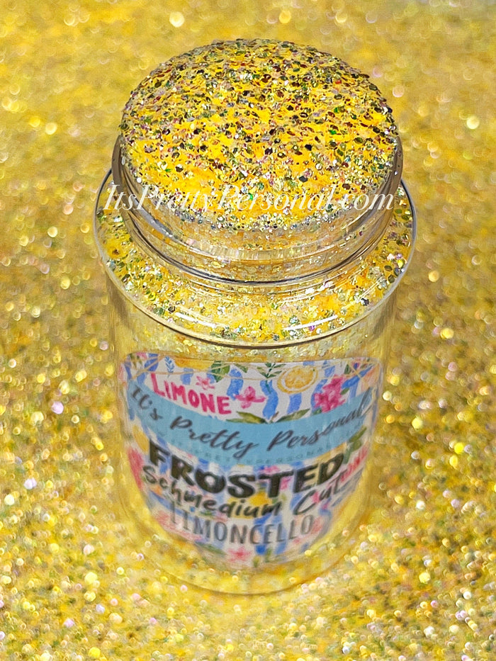 “SCHMedium Limoncello Yellow”- FROSTED Glitter Collection
