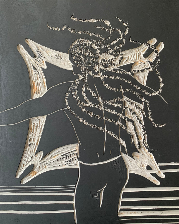 Secure In My Dance | Linocut 1/10