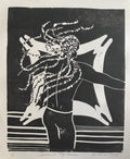Secure In My Dance | Linocut 5/10