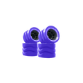 Shark Wheels/Skate Origin - Transparent Purple Hybrid Roller Skate Wheels (4 Pack)