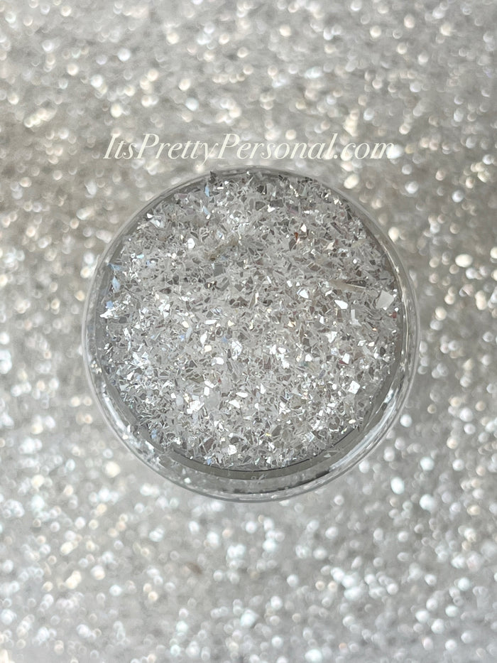 “SHATTERED Sassy But Classy”- Platinum Glitter